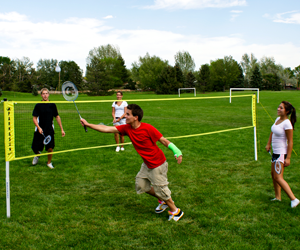 Park and Sun Sports Badminton Rec Net System Action