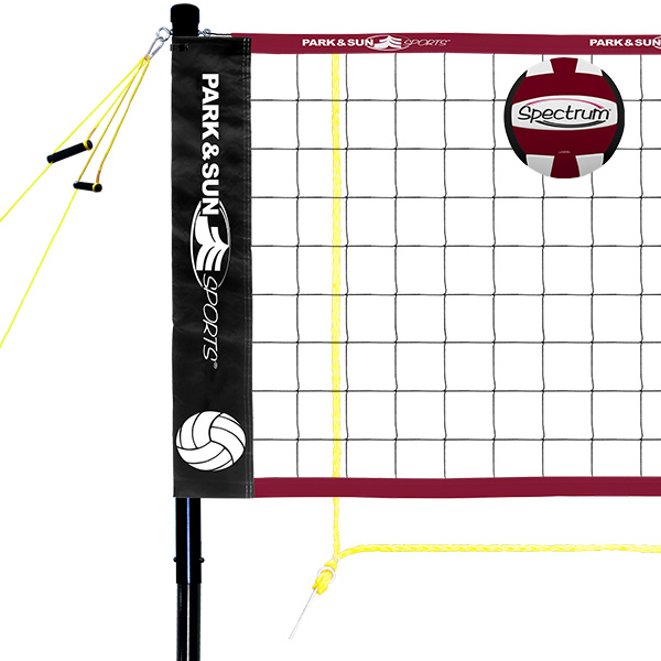 New Spiker Pro portable outdoor volleyball set