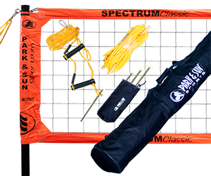 Park and Sun Sports Orange Spectrum Classic Volleyball System