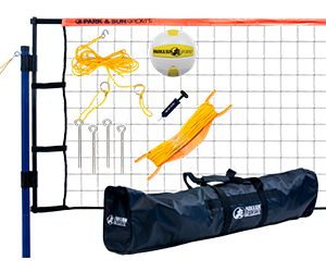 Park and Sun Sports Orange Spiker Flex Volleyball System
