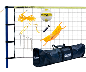 Park and Sun Sports Yellow Spiker Sport Steel Volleyball System