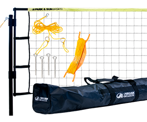 Park and Sun Sports Yellow Tournament Flex Volleyball Net System