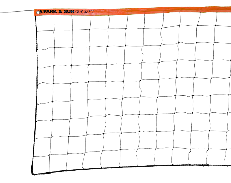  size volleyball net with 11 2 top tape braided sides and bottom with 
