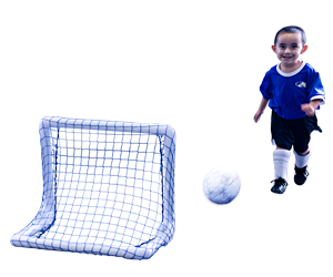 Park and Sun Sports - 2ft Micro Folding Multi-Sport Goals Action