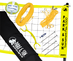 Park and Sun Sports TS-FLEX-1000 Yellow Volleyball Net System