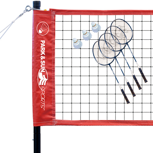 Badminton sport steel pole set