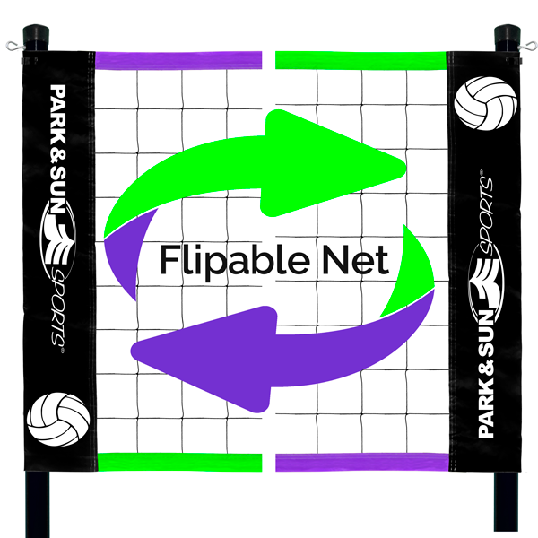 original sleeved volleyball net multi-color
