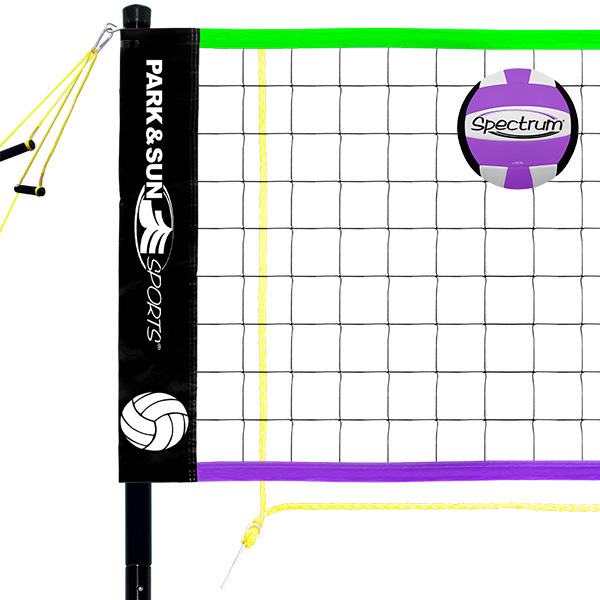 First flippable volleyball net