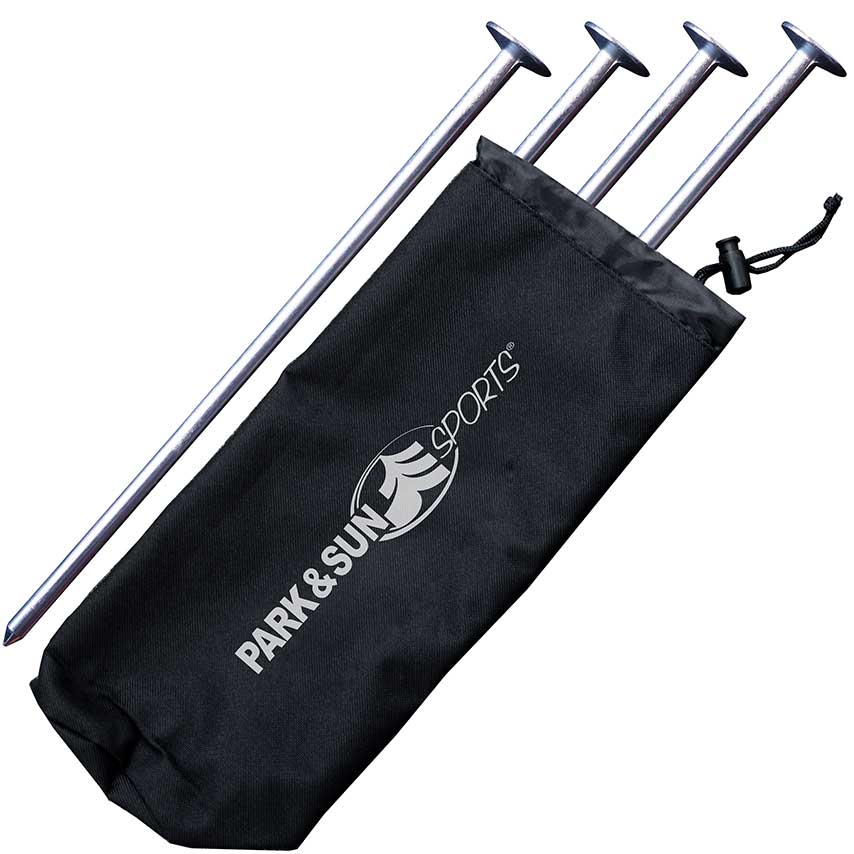 12 inch Grass volleyball stakes with bag