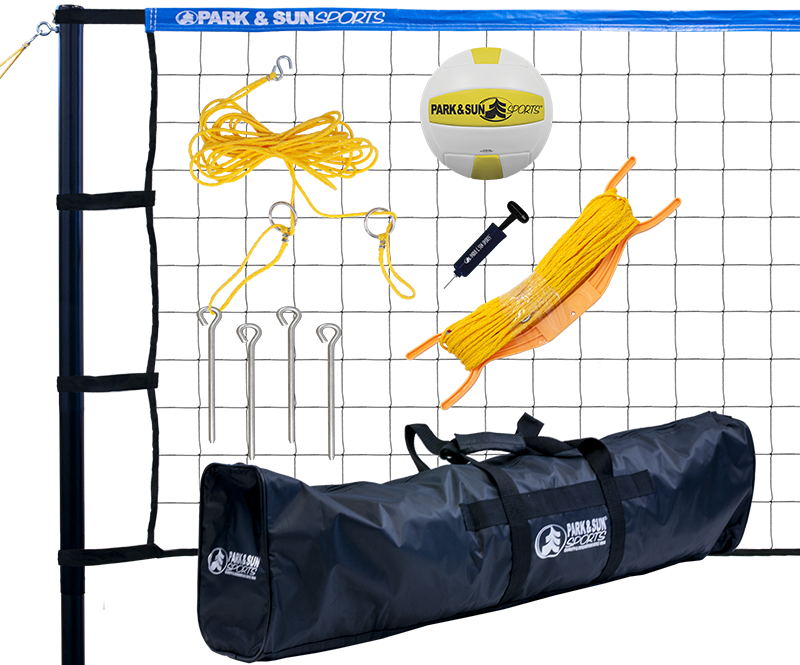 Park and Sports Blue Tournament 179 Volleyball Set Product Layout