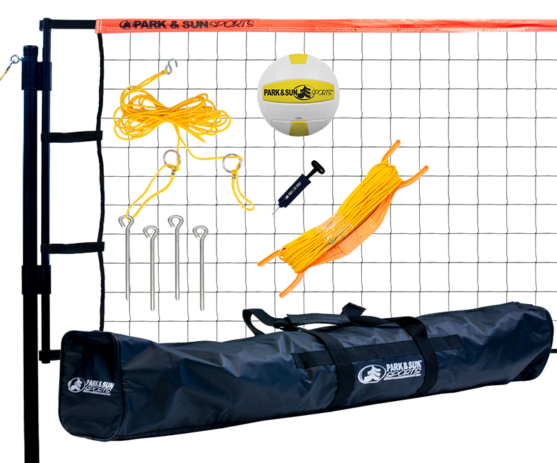 Park and Sports Orange Tournament Flex Volleyball set layout