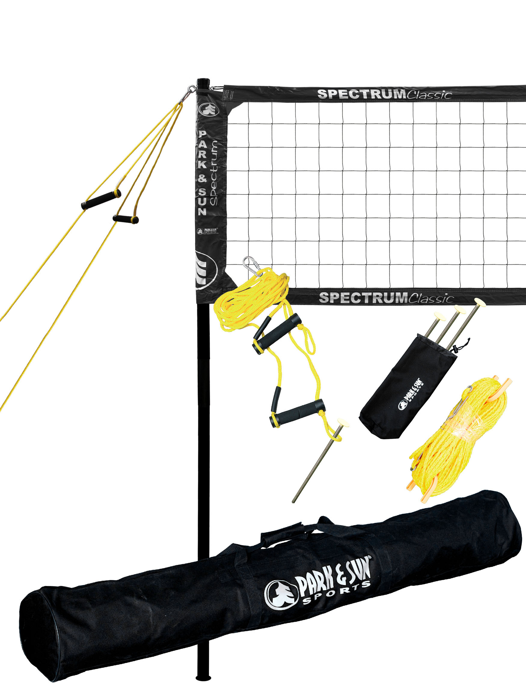 Sport Series Park & Sun Sports Portable Outdoor Badminton Net System with Carrying Bag and Accessories 