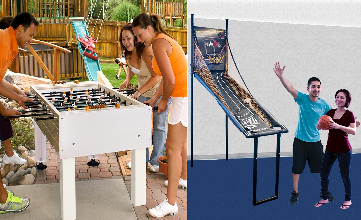 Park and Sun Sports Game Room Series - table soccer, basketball shot game