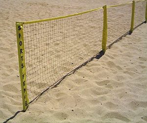 Park and Sun Sports - Multi-Sport Goal 20' SportFence Sand Set-up
